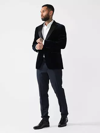 HUGO | Pantalon de costume slim fit GETLINM204X | dunkelblau